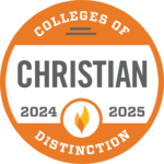 Colleges of Distinction 2024-2025 chrsitian badge