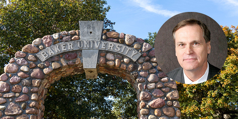 Baker arch and head shot of Hoot Gibson